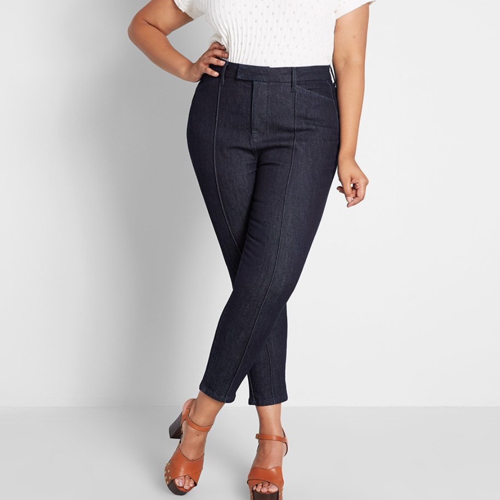 Modcloth Richmond Seamed Denim Pant Size 16S